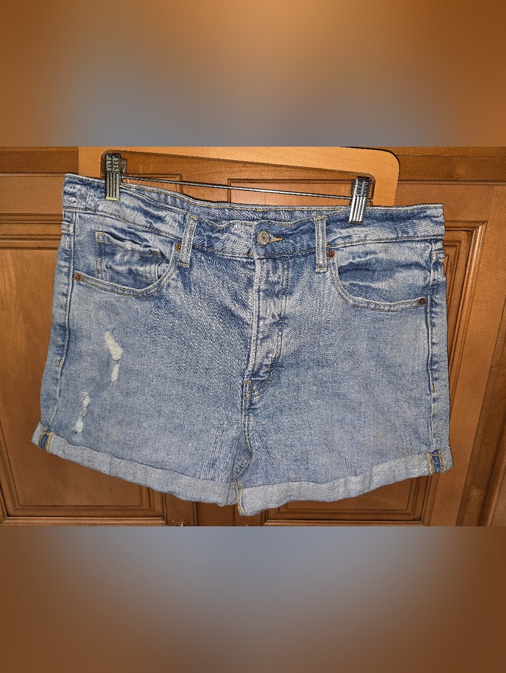Old Navy blue denim shorts size 16
